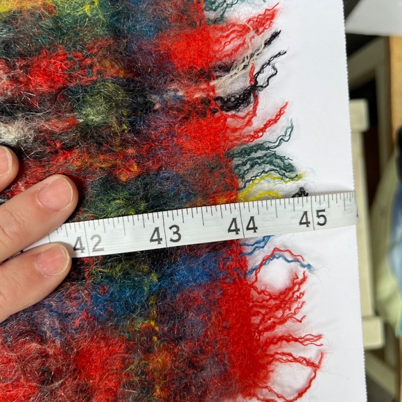 Vintage Tartan Scarf by The Scotch House 100% Mohair / Wool, Classic Plaid - Picture 5 of 6